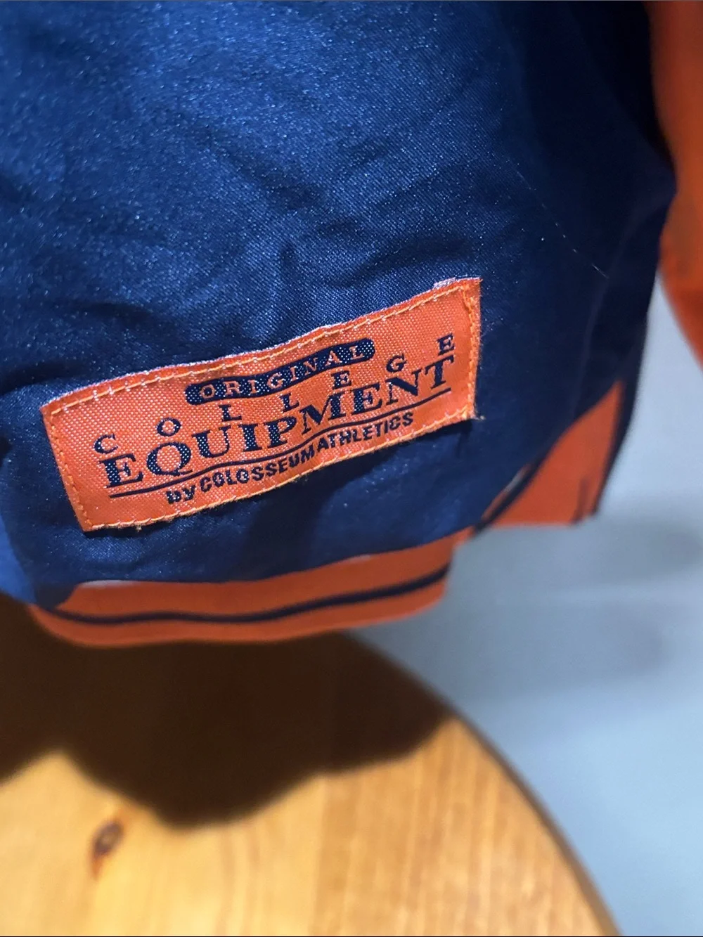 College Equipment UTEP Navy and Orange Pullover Windbreaker XXL